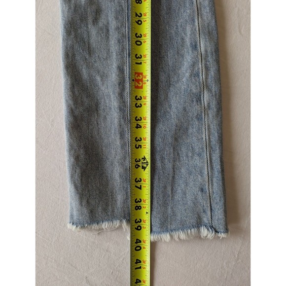 Joie Jeans Womens 28 Charan Step Hem Crop High Waist Straight Cotton Light Blue - Picture 10 of 10